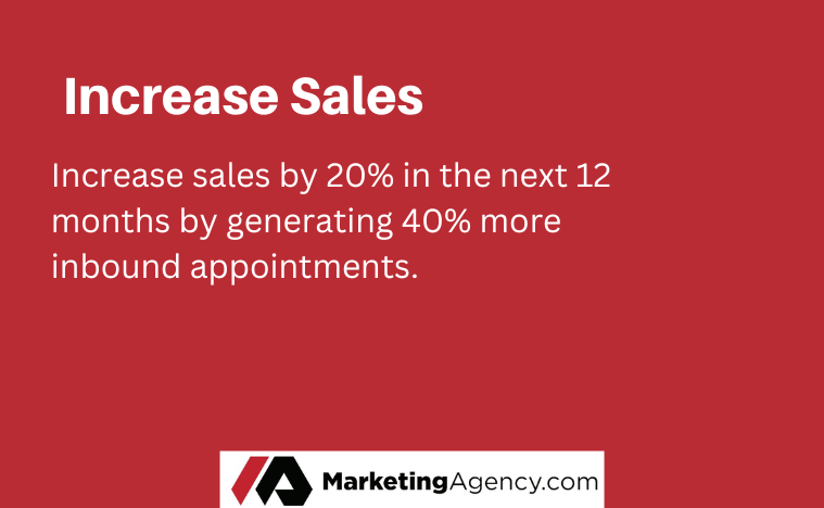 Increase sales marketing objectives