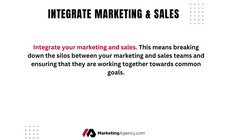 integrate marketing and sales strategy